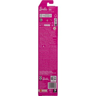 Barbie 12.7" Beach Doll Blond Hair/Blue Eyes Wearing Pink Palm Tree Print Swimsuit