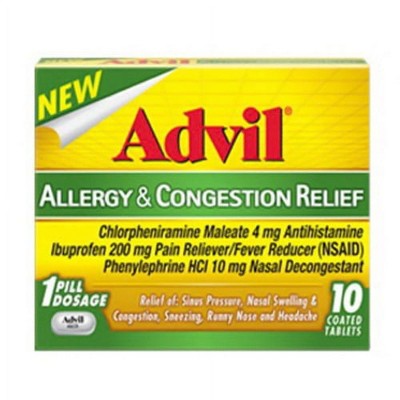 Advil Allrgy & Congestion Size 10Ct