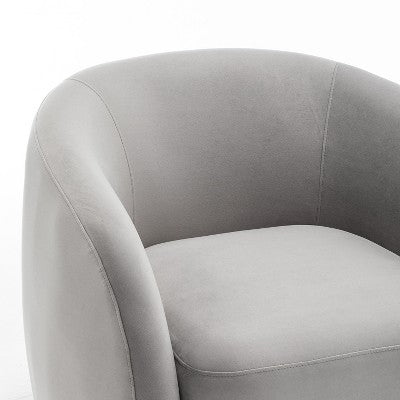 SEYNAR Modern Glam Velvet Upholstered 360 Degree Swivel Accent Armchair (LOCAL PICKUP ONLY)