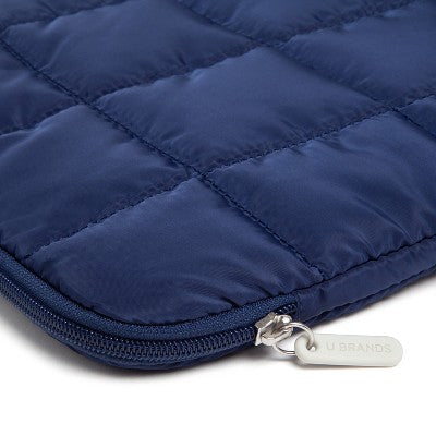 U Brands 15"x10.5" Nylon Puffer Laptop Pouch Storm