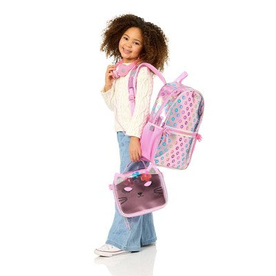 Locker Club Backpack Set with Lunch Box and Headphones - Cat