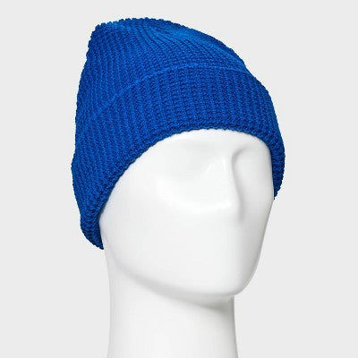 Men's Waffle Knit Beanie - Goodfellow & Co Blue