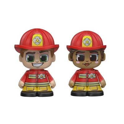 Tile Town Fire Station Magnetic Tiles Playset