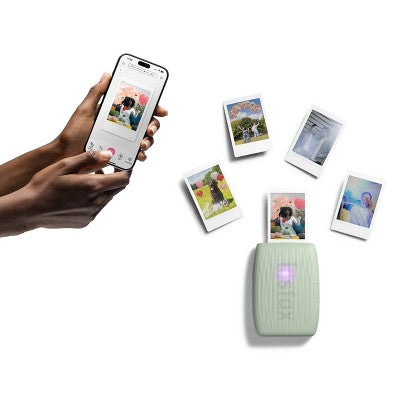 Fujifilm Instax Mini Link 3 Bundle - Green: Bluetooth Printer, USB-C, iOS/Android Compatible