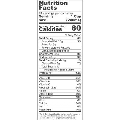 Silk Organic Unsweetened Soymilk - Case of 6/32 oz