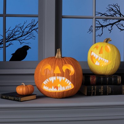 11pc Scary Push in Teeth Carving Halloween Decorative Prop Kit White - Hyde and EEK! Boutique