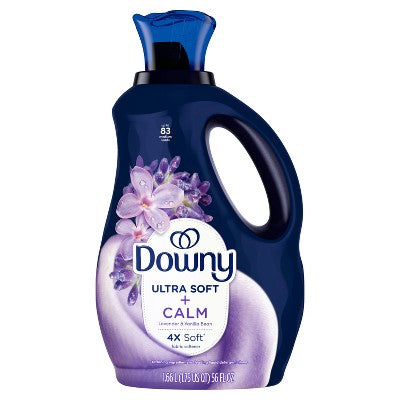 Downy Ultra Soft + Calm Lavender & Vanilla Beans Liquid Fabric Softener - 56 fl oz