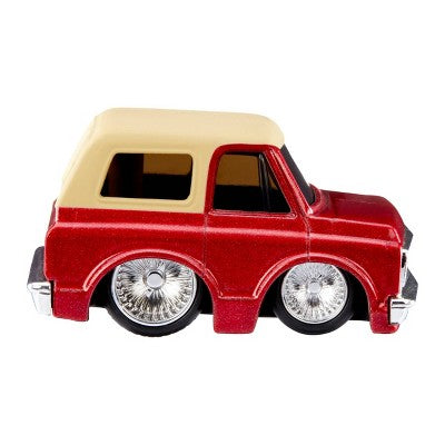Car-Tuned Series 2 Dip'd & Drip'd 1969 Chevy K5 Blazer (Lowrider) and 1987 Chevy C10 (Lowrider) Diecast Truck Toy Vehicle - 2pk
