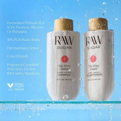 Raw Sugar The Wave Maker Shampoo - Lychee + Coconut - 16 fl oz