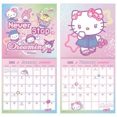 DateWorks 12"x12" 2026 Hello Kitty Wall Calendar