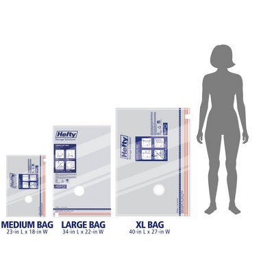 Hefty Shrink-Pak Bag Mix Pak Gray