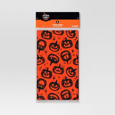 12ct Pumpkin Cello Bag Party Favors - Hyde and EEK! Boutique