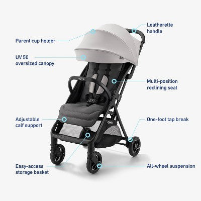 Graco Ready2Jet Compact Travel System with SnugRide Lite Infant Car Seat - Haines (LOCAL PICKUP ONLY)