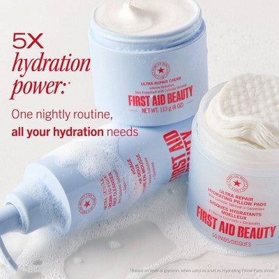 FIRST AID BEAUTY Ultra Repair Cream-to-Foam Hydrating Cleanser - 6oz: Paraben-Free, Sulfate-Free, For Normal, Combination, Dry Skin