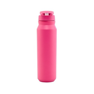 Reduce 32oz Hydrate Pro Vacuum Insulated Stainless Steel Water Bottle Dark Pink: Dishwasher-Safe, Flip-Top Straw