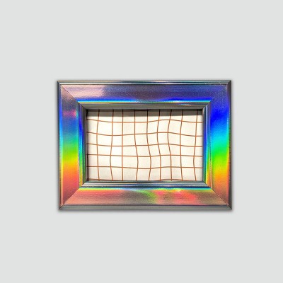 Harbortown 4pk 2"x3" Soft Linear Profile Mini Picture Frames Iridescent