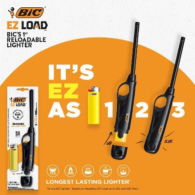 BIC EZ LOAD Reloadable Multi-Purpose Lighter