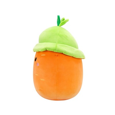 Medium Plush (12" Squishmallows) (Caroleena - Orange Carrot with Green Bucket Hat)