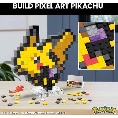 MEGA Pokemon Pikachu Building Toy Kit (400 Pieces) Retro Set for Collectors
