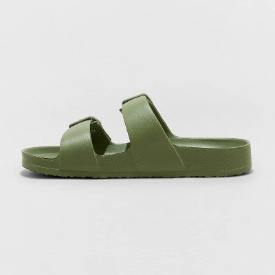 Women's Neida EVA Slide Sandals - Shade & Shore Olive Green 7