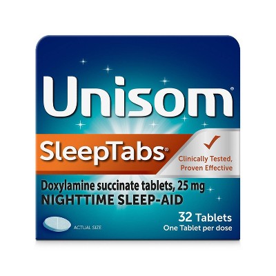 Unisom SleepTabs Sleep-Aid Tablets - Doxylamine Succinate - 32ct