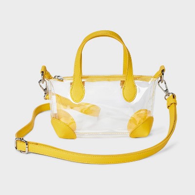 Game Day Clear Pouchette Crossbody Bag - Wild Fable Yellow