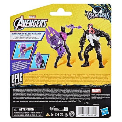 Marvel Avengers Venom vs Epic World of Action Anti-Venom Black Panther Action Figure