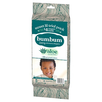 bumbum Luxury Skincare Disposable Diapers - Size 5 - 6ct