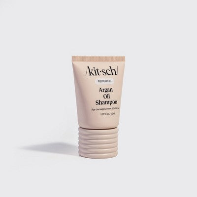 Kitsch Repairing Argan Oil Liquid Shampoo - 1.87oz: Sugar Scented, Vegan, Suitable for All Hair Types