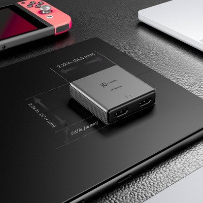 j5create HDMI 2.1 8K Splitter 1 In and 2 Out - Black