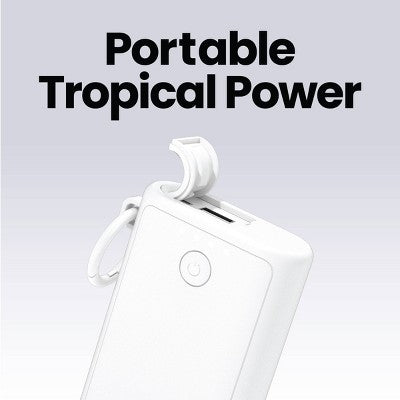 GEMS Portable Outdoor 6000mAh Power Bank - White