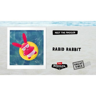 Fuggler 9.4" Vacay Vibes Rabid Rabbit Stuffed Animal - Red