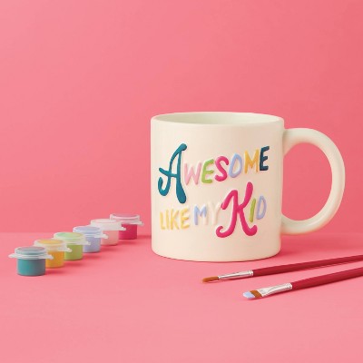 Father's Day Craft Ceramic Mug Painting Activity Kit - Mondo Llama