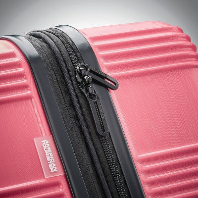 American Tourister NXT Hardside Large Checked Spinner Suitcase - Flamingo Pink (LOCAL PICKUP ONLY)