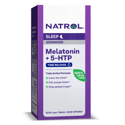 Natrol Melatonin 5-HTP Advanced Sleep Tablets - 60ct EXP: 09/26+