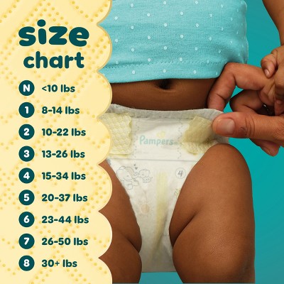 Pampers Swaddlers Sensitive Disposable Diapers Massive Pack - Size 4 - 164ct: 15 to 34 Lbs, Polypropylene, Spandex