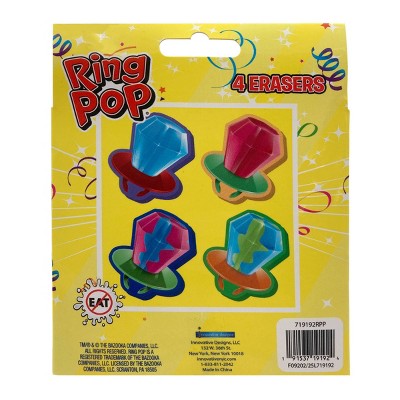 Innovative Designs Licensed Eraser Sets Ring Pop
