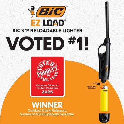 BIC EZ LOAD Reloadable Multi-Purpose Lighter