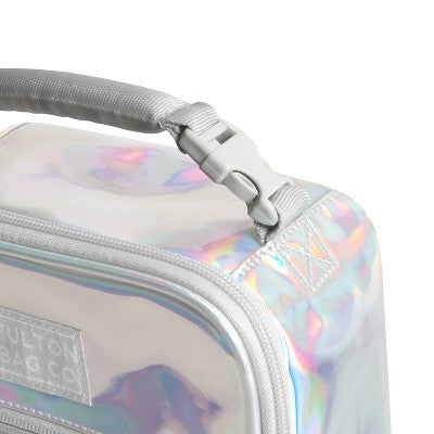 Fulton Bag Co. Upright Lunch Bag - White Holographic: Polyurethane Classic Molded Style