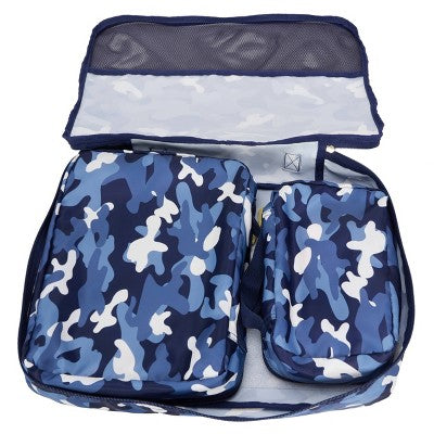 Crckt 3pc Packing Cube Set - Blue Camo
