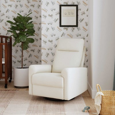 DaVinci Erin Press-Back Recliner and Swivel Glider - Vanilla (LOCAL PICKUP ONLY)