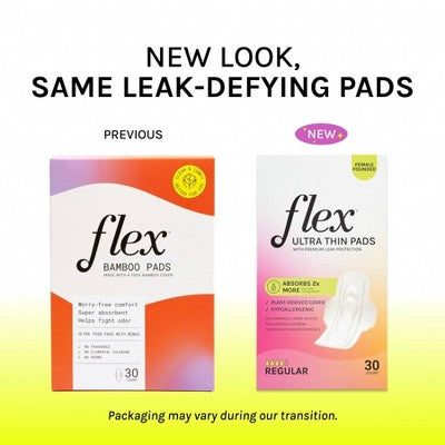 Flex Regular Ultra Thin Pads - 30ct