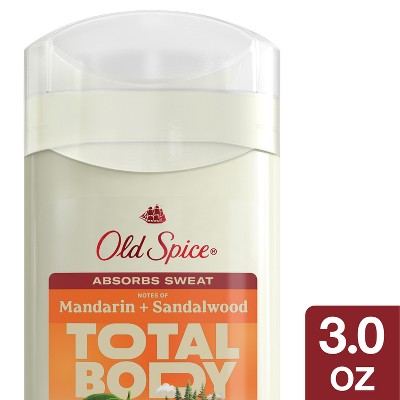 Old Spice Total Body - Whole Body Deodorant - Mandarin & Sandalwood - 3oz