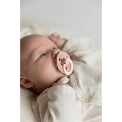 Bibs Colour Latex Pacifier - 6-18 Months - Size 2 - 2pk - Woodchuck/Blush