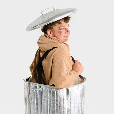 Kids' and Adult Trash Can Halloween Costume Vest - Hyde and EEK! Boutique Silver One Size Fits Most