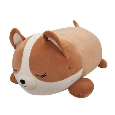 Squishmallows Jumbo Plush 30" Regina Corgi Sleepamallows Brown/White