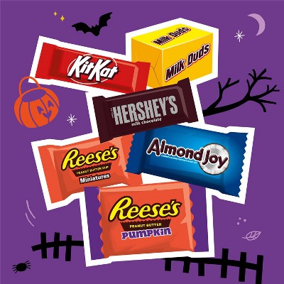 HERSHEY'S Chocolate Assorted Halloween Candy Miniatures - 23.05oz/55pc