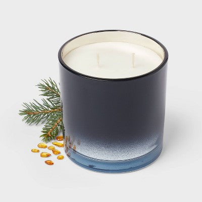 2-Wick Ombre Glass Pine and Juniper Jar Candle 14.5oz - Threshold