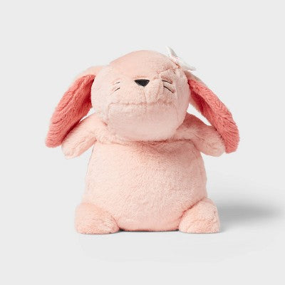 Bunny Weighted Plush Kids' Throw Pillow Pink - Pillowfort