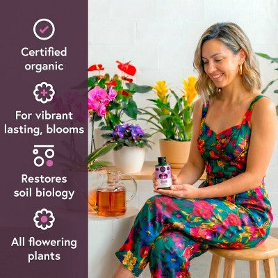 WE THE WILD Bloom Concentrate Fast-Release Organic Plant Food for Flowering Houseplants 5.1 fl oz